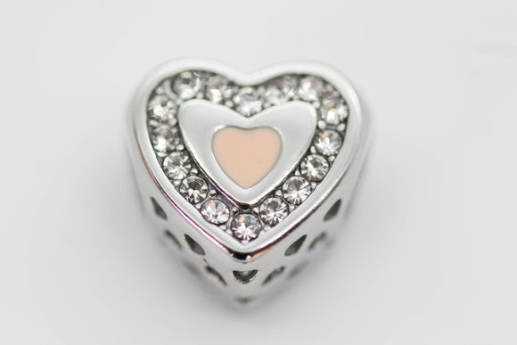 CHARM CORAZON NOBLE ROSA