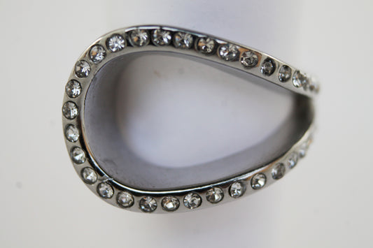 ANILLO ONDA CON CIRCONIAS