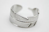 ANILLO PLUMA AJUSTABLE, TONO PLATEADO