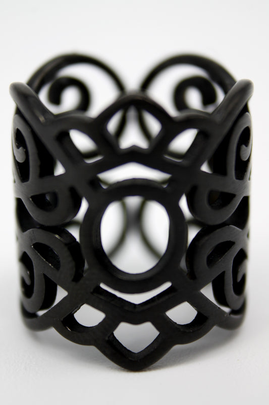 ANILLO GRECAS, TONO NEGRO